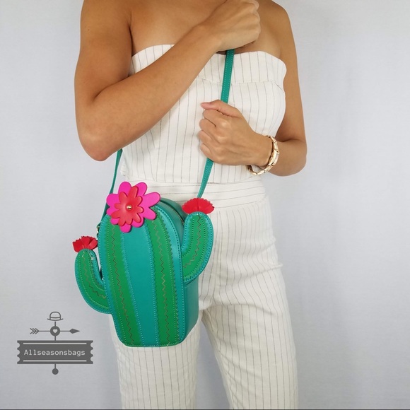 Kate spade new horizons cactus crossbody green bag - Picture 2 of 7